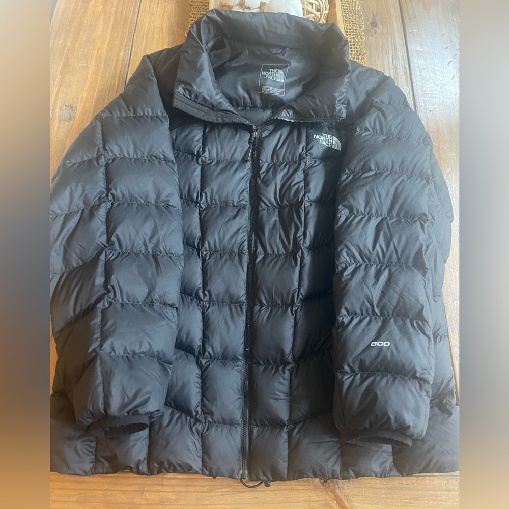 NORTH FACE 800 PRO SERIES DOWN JACKET MENS XL PTP 25 HEM 27 BLACK NICE 800 - Picture 5 of 16